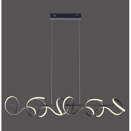 NOWOŚĆ 19033-18 CURLS LAMPA WISZĄCA CZARNY ZUMA LINE