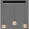NOWOŚĆ 2113-18 RIKA LAMPA WISZĄCA CZARNY/SMOKY ZUMA LINE