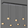 NOWOŚĆ 2115-18 RIKA LAMPA WISZĄCA CZARNY/SMOKY ZUMA LINE