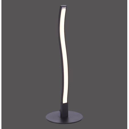NOWOŚĆ 15128-18 WAVE LAMPA STOŁOWA CZARNY ZUMA LINE