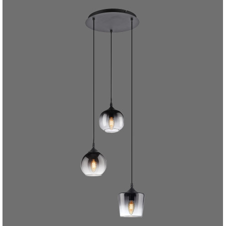 NOWOŚĆ 15424-18 ZEA LAMPA WISZĄCA CZARNY ZUMA LINE