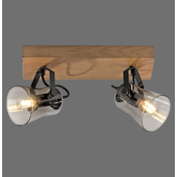 NOWOŚĆ 11448-79 GREEN LANGSTRÖM LAMPA SUFITOWA CZARNY/DREWNO ZUMA LINE