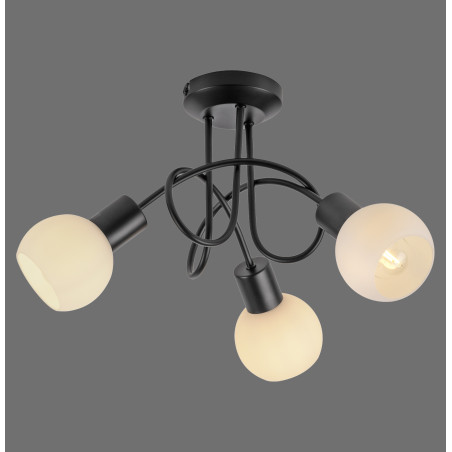 NOWOŚĆ 12153-18 LOKI LAMPA SUFITOWA CZARNY ZUMA LINE