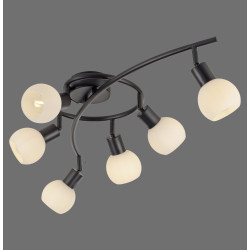 NOWOŚĆ 12155-18 LOKI LAMPA SUFITOWA CZARNY ZUMA LINE