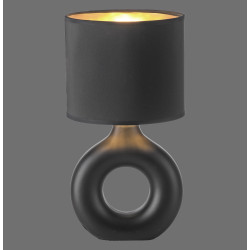 NOWOŚĆ 14193-18 CARARA LAMPA STOŁOWA CZARNY/ZŁOTY ZUMA LINE