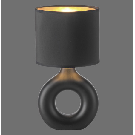 NOWOŚĆ 14193-18 CARARA LAMPA STOŁOWA CZARNY/ZŁOTY ZUMA LINE