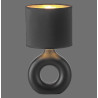 NOWOŚĆ 14193-18 CARARA LAMPA STOŁOWA CZARNY/ZŁOTY ZUMA LINE