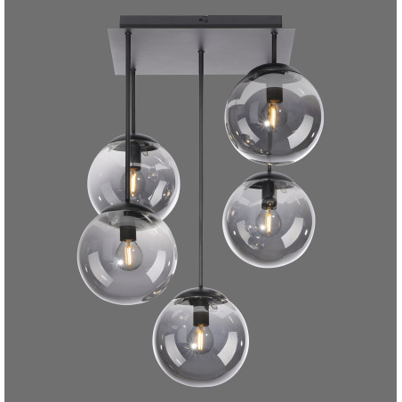 NOWOŚĆ 14602-18 BIG WIDOW LAMPA SUFITOWA CZARNY ZUMA LINE