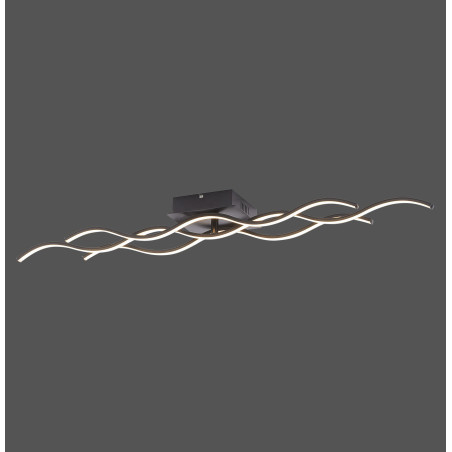 NOWOŚĆ 15166-18 WAVE LAMPA SUFITOWA CZARNY ZUMA LINE
