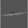 NOWOŚĆ 15166-18 WAVE LAMPA SUFITOWA CZARNY ZUMA LINE