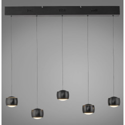 NOWOŚĆ 15262-18 BALLINI LAMPA WISZĄCA CZARNY ZUMA LINE