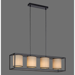 NOWOŚĆ 15305-18 RAVEN LAMPA WISZĄCA BEŻOWY/CZARNY ZUMA LINE