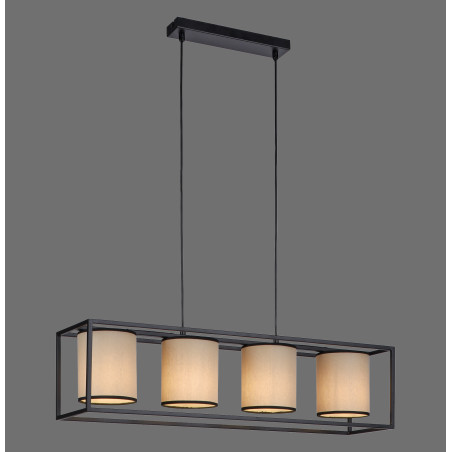 NOWOŚĆ 15305-18 RAVEN LAMPA WISZĄCA BEŻOWY/CZARNY ZUMA LINE