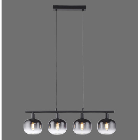 NOWOŚĆ 15421-18 ZEA LAMPA WISZĄCA CZARNY ZUMA LINE