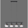 NOWOŚĆ 15421-18 ZEA LAMPA WISZĄCA CZARNY ZUMA LINE