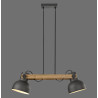 NOWOŚĆ 15742-18 CUP 2.0 LAMPA WISZĄCA CZARNY/DREWNO ZUMA LINE