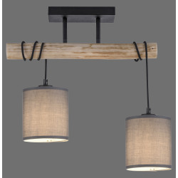 NOWOŚĆ 15782-29 GREEN TRIBU LAMPA SUFITOWA DREWNO/BEŻOWY ZUMA LINE