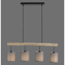 NOWOŚĆ 15783-29 GREEN TRIBU LAMPA WISZĄCA DREWNO/BEŻOWY ZUMA LINE