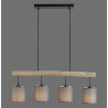 NOWOŚĆ 15783-29 GREEN TRIBU LAMPA WISZĄCA DREWNO/BEŻOWY ZUMA LINE