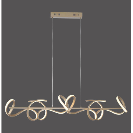 NOWOŚĆ 19033-60 CURLS LAMPA WISZĄCA MATOWY MOSIĄDZ ZUMA LINE
