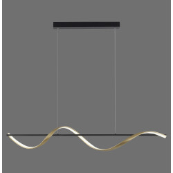 NOWOŚĆ 2385-13 Q-SWING LAMPA WISZĄCA MATOWY MOSIĄDZ/ANTRACYT ZUMA LINE