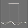 NOWOŚĆ 2385-55 Q-SWING LAMPA WISZĄCA SREBRNY ZUMA LINE