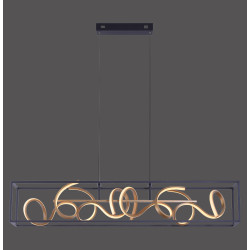 NOWOŚĆ 2416-18 SELINA LAMPA WISZĄCA CZARNY/ZŁOTY ZUMA LINE