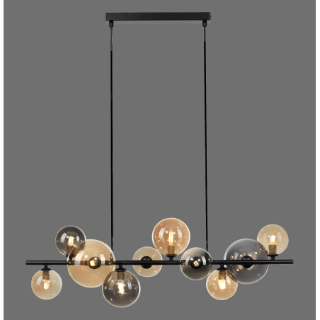 NOWOŚĆ 2583-18 POPSICLE LAMPA WISZĄCA SMOKY/BURSZTYN ZUMA LINE