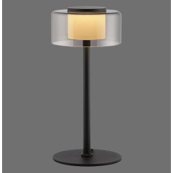 NOWOŚĆ 4110-18 RIKA LAMPA STOŁOWA CZARNY/SMOKY ZUMA LINE