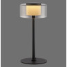NOWOŚĆ 4110-18 RIKA LAMPA STOŁOWA CZARNY/SMOKY ZUMA LINE