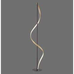 NOWOŚĆ 438-13 Q-SWING LAMPA PODŁOGOWA ANTRACYT/ZŁOTY ZUMA LINE