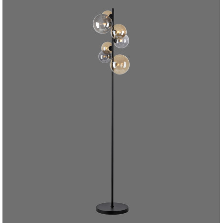 NOWOŚĆ 585-18 POPSICLE LAMPA PODŁOGOWA SMOKY/BURSZTYN ZUMA LINE