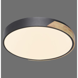 NOWOŚĆ 6071-18 Q-BILA LAMPA SUFITOWA CZARNY/DREWNO ZUMA LINE