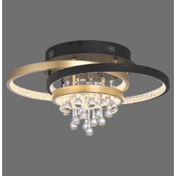 NOWOŚĆ 6267-68 ROTAZO LAMPA SUFITOWA CZARNY/MOSIĄDZ ZUMA LINE