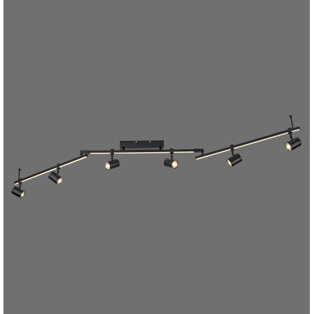 NOWOŚĆ 6526-18 BARIK LAMPA SUFITOWA CZARNY ZUMA LINE