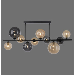 NOWOŚĆ 6583-18 POPSICLE LAMPA SUFITOWA SMOKY/BURSZTYN ZUMA LINE