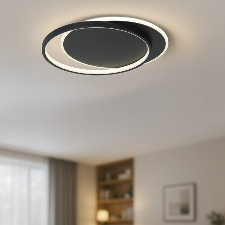 NOWOŚĆ ML2485 Lampa sufitowa CORDOBA BLACK 30W LED Milagro