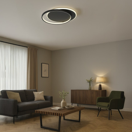 NOWOŚĆ ML2485 Lampa sufitowa CORDOBA BLACK 30W LED Milagro