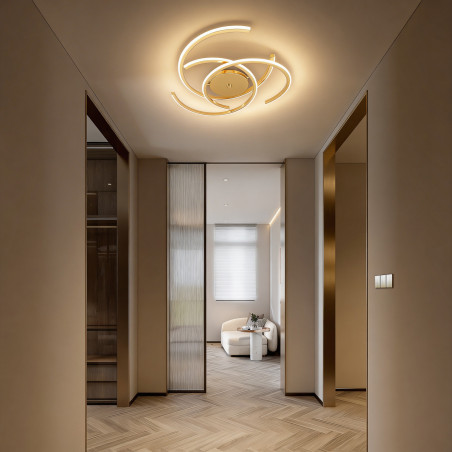 NOWOŚĆ Plafon Spider 51 cm złoty LED CCT Light Prestige