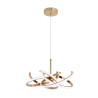 NOWOŚĆ Lampa wisząca Spider 48 cm złota LED CCT Light Prestige