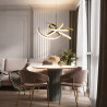 NOWOŚĆ Lampa wisząca Spider 48 cm złota LED CCT Light Prestige