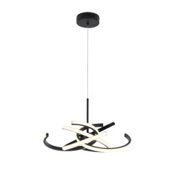 NOWOŚĆ Lampa wisząca Spider 58 cm czarna LED CCT Light Prestige