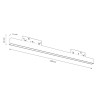 NOWOŚĆ ML2606 Magnetic Track 5mm 10W CCT 48V Milagro
