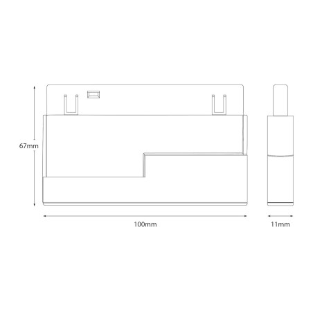 NOWOŚĆ ML2609 Magnetic Track 5mm 5W CCT 48V Milagro