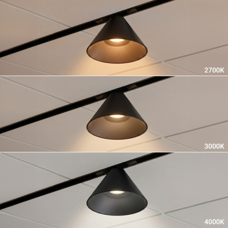 NOWOŚĆ ML2616 Magnetic Track Cone 5mm 7W CCT 48V Milagro