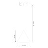 NOWOŚĆ ML2617 Magnetic Track Pendant Cone 5mm 7W CCT 48V Milagro