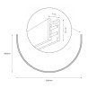 NOWOŚĆ ML2619 Szyna 1/2 Okrąg Natynk Magnetic Track 5mm fi 60cm Milagro