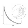NOWOŚĆ ML2620 Szyna 1/4 Okrąg Natynk Magnetic Track 5mm fi 60cm Milagro