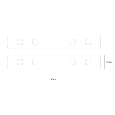 NOWOŚĆ ML2621 Łącznik Metalowy do Szyn Magnetic Track 5mm Milagro