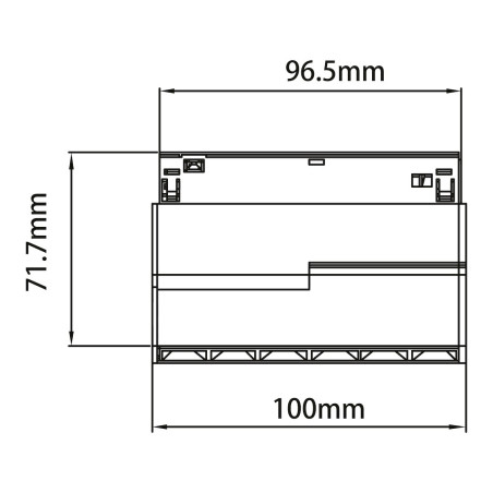 NOWOŚĆ ML2644 Magnetic Track 10mm 6W CCT 48V Milagro